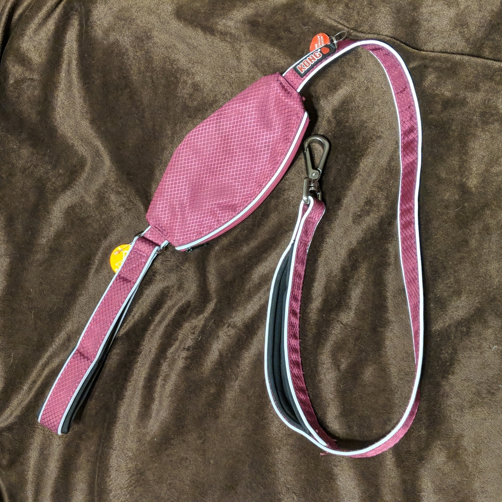 Kong Padded Reflective Leash with Pouch & 2 Handles